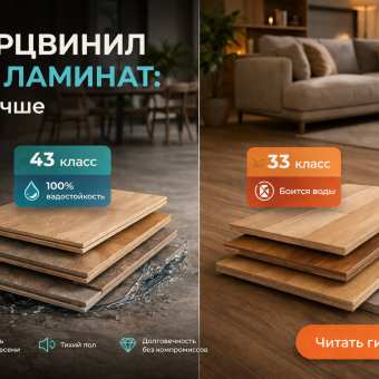Изображение Кварцвинил или ламинат: что лучше