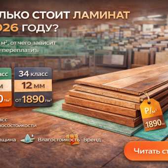 Изображение Сколько стоит ламинат в 2026 году: от чего зависит цена за м²