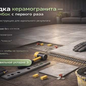 Изображение Укладка керамогранита своими руками