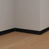 Плинтус Laconistiq Adhesive RAL 9005 Черный Матовый Порошковый 60 мм №3