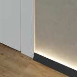Микроплинтус Laconistiq Light Черный анодированный №10