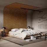 Акустическая панель Artiva FLEX AFL011 Дуб Золотой 2750×600 мм рейка 25х6 мм №4