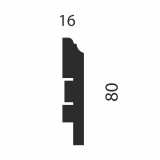 Плинтус Artiva RTV080021324, экошпон, дуб Айсберг, 80x16x2400 мм №2