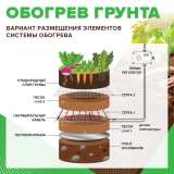 Секция нагревательная для обогрева грунта CALEO CABLE (КАБЕЛЬ) 15 Вт/пог.м №6