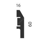 Плинтус Сosca AP04 60x16x2400 мм №2