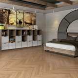 Инженерная паркет «английская ёлочка» Damy Floor Luxury Натуральный