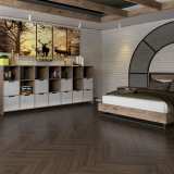 Инженерная паркет «английская ёлочка» Damy Floor Luxury Шоколадный