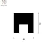 Декоративная рейка Alpine Walls LineArt ECO5921W №5