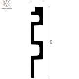 Декоративная стеновая панель Alpine Walls LineArt ECO7401W №4