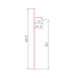 Скрытый плинтус Pro Design 323 Чёрный Муар RAL 9005 №2