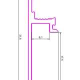 Теневой плинтус Pro Design 1269 Черный Муар RAL 9005 №2