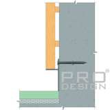 Теневой плинтус Pro Design Panel 7208 Черный Муар №3