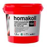 Клей Homa для ПВХ, LVT, SPC покрытий универсальный homakoll 164 Prof 1.3 кг