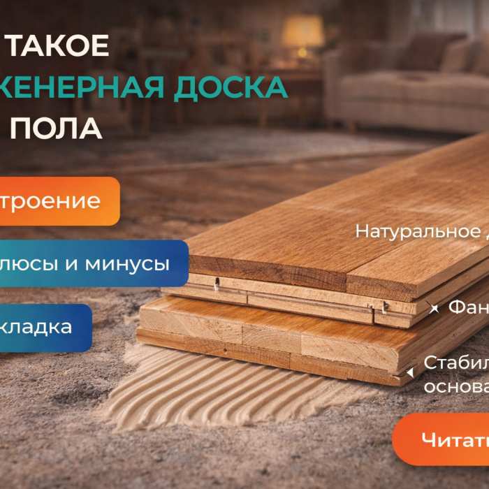 Что такое инженерная доска для пола