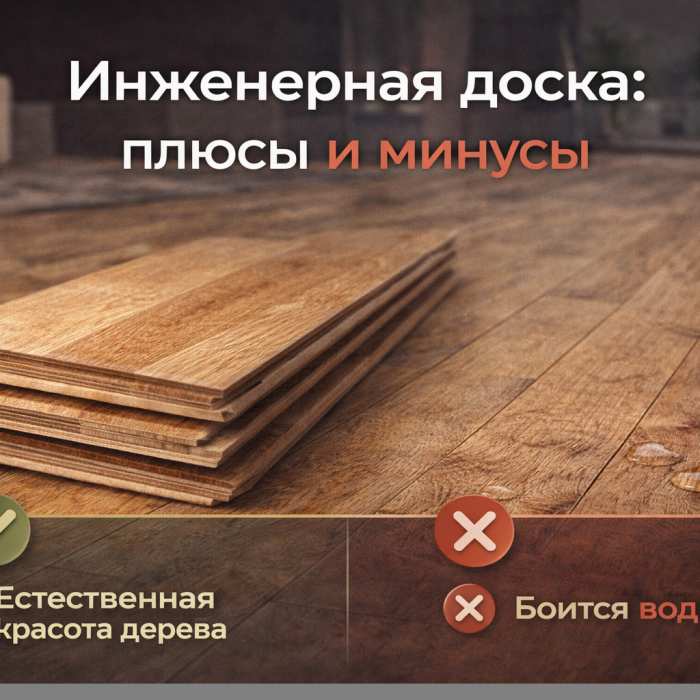 Инженерная доска: плюсы и минусы