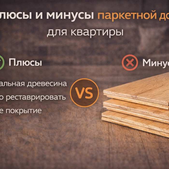 Плюсы и минусы паркетной доски для квартиры