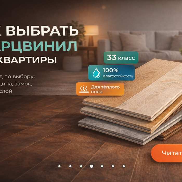 Как выбрать кварцвинил для квартиры: полный гид
