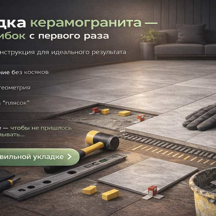 Укладка керамогранита своими руками