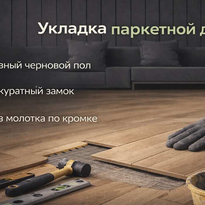 Укладка паркетной доски своими руками