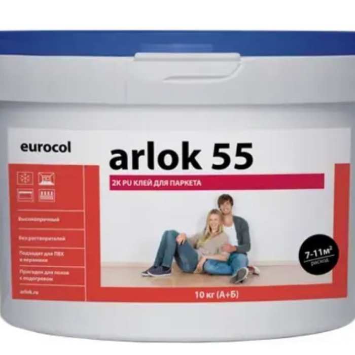 Изображение Клей для паркета Forbo Eurocol Arlok 55 2-К PU 2-комп полиуретановый 10 кг