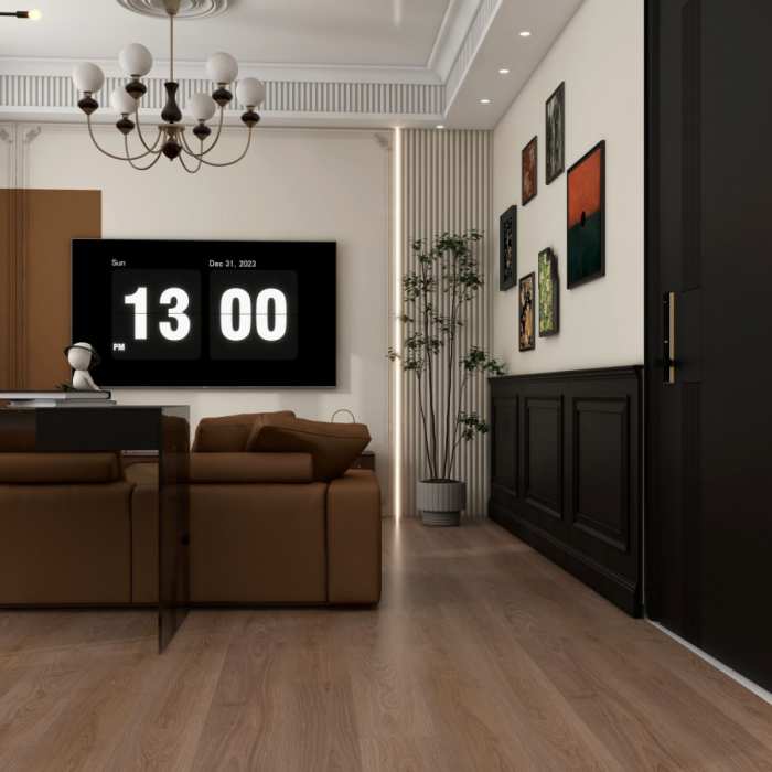 Кварцвиниловый SPC ламинат Lamiwood Moderno 720 Дуб Франко