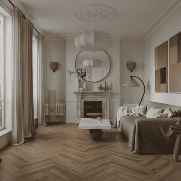 Ламинат Norland Herringbone Elegant Дуб Велла LF303-37