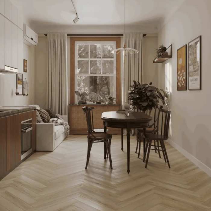 Ламинат Norland Herringbone Elegant Strong Дуб Иония LF304-33