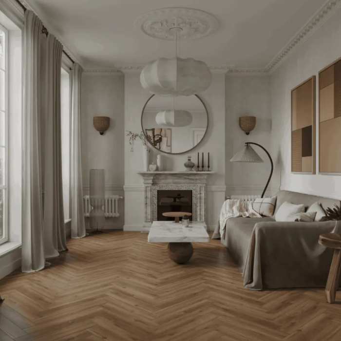 Ламинат Norland Herringbone Elegant Strong Дуб Велла LF304-37