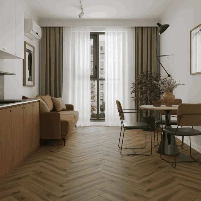 Ламинат Norland Herringbone Elegant Strong Дуб Лира LF304-40