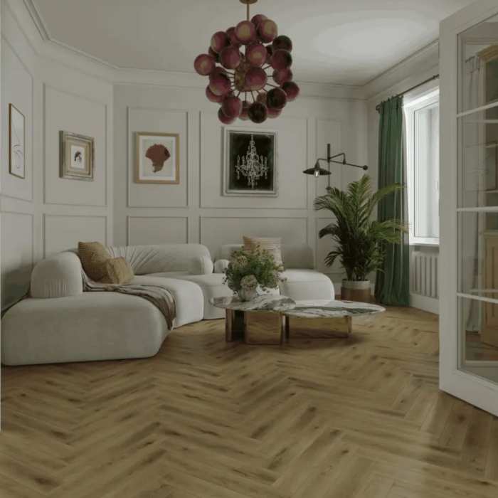 Ламинат Norland Herringbone Elegant Strong Дуб Элла LF304-41