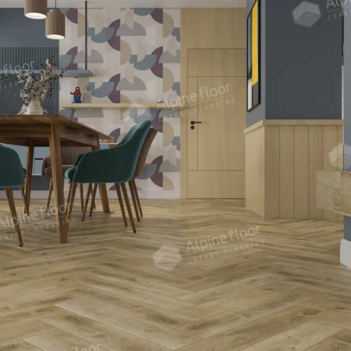Кварцвиниловая плитка SPC Alpine Floor Parquet Light ECO 13-34 Дуб Кастор №2