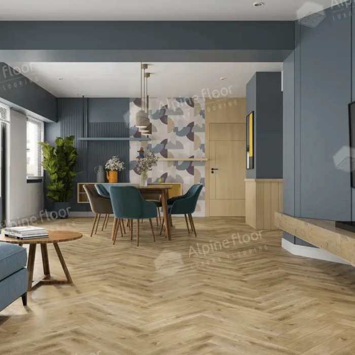 Кварцвиниловая плитка SPC Alpine Floor Parquet Light ECO 13-34 Дуб Кастор