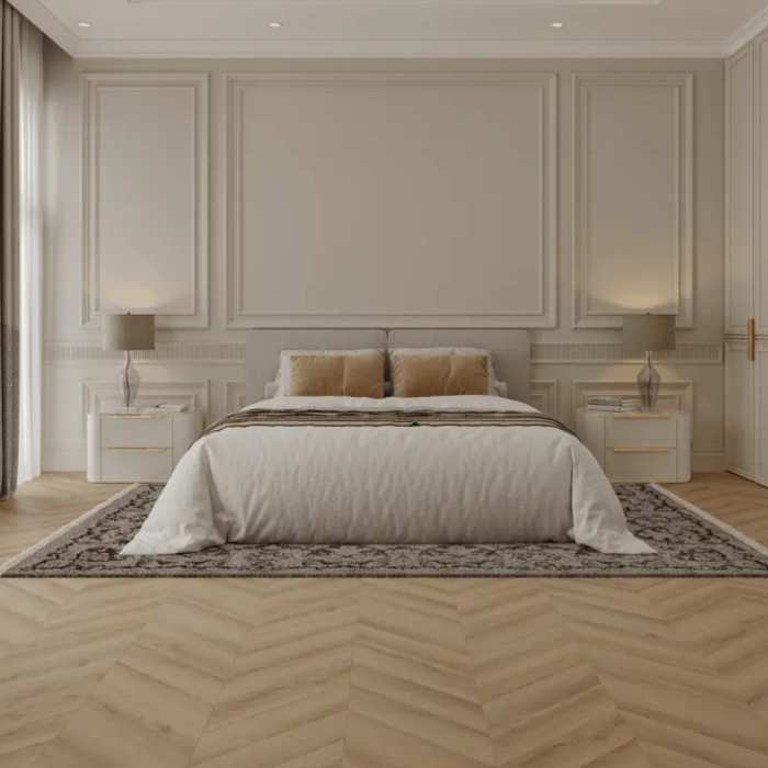 Каменно-полимерна SPC плитка Tulesna Art Chevron Allure 1011-1