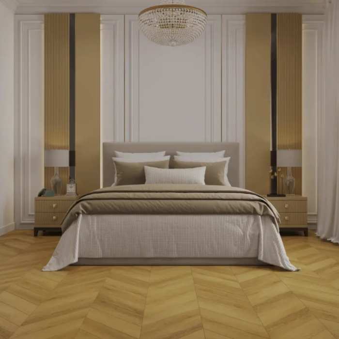 Каменно-полимерна SPC плитка Tulesna Art Chevron Valore 1011-10