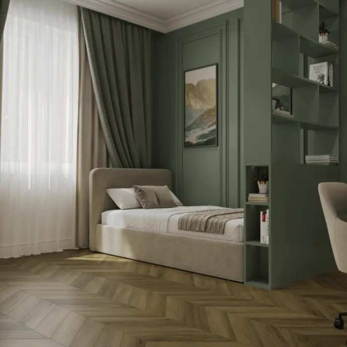 Каменно-полимерна SPC плитка Tulesna Art Chevron Libero 1011-11 №4