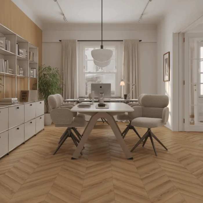 Каменно-полимерна SPC плитка Tulesna Art Chevron Solare 1011-2