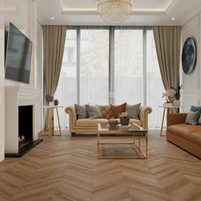 Каменно-полимерна SPC плитка Tulesna Art Chevron Eterno 1011-4 №4