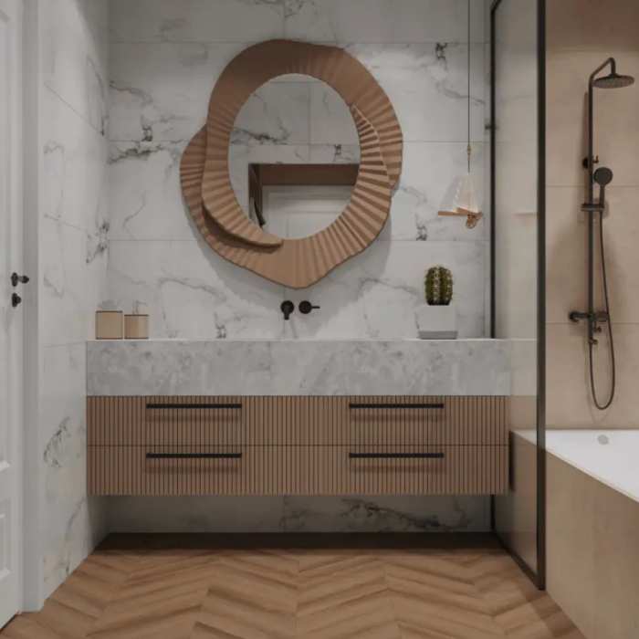 Каменно-полимерна SPC плитка Tulesna Art Chevron Segreto 1011-6 №4