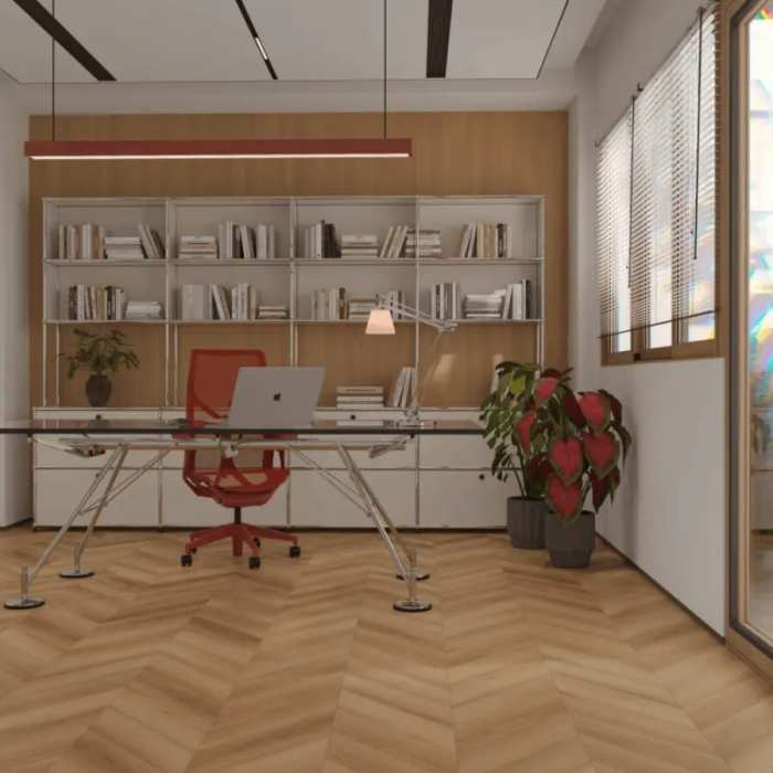 Каменно-полимерна SPC плитка Tulesna Art Chevron Incanto 1011-7 №4