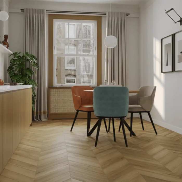 Каменно-полимерна SPC плитка Tulesna Art Chevron Fortuna 1011-8 №2