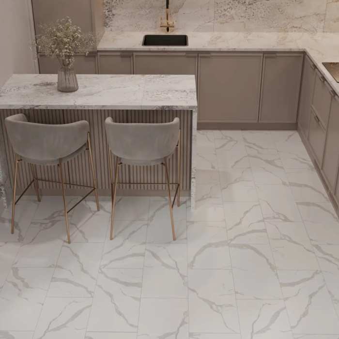 Каменно-полимерная SPC плитка Tulesna Stone Onyx Glow 1009-3 №2