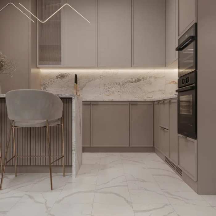 Каменно-полимерная SPC плитка Tulesna Stone Onyx Glow 1009-3 №3