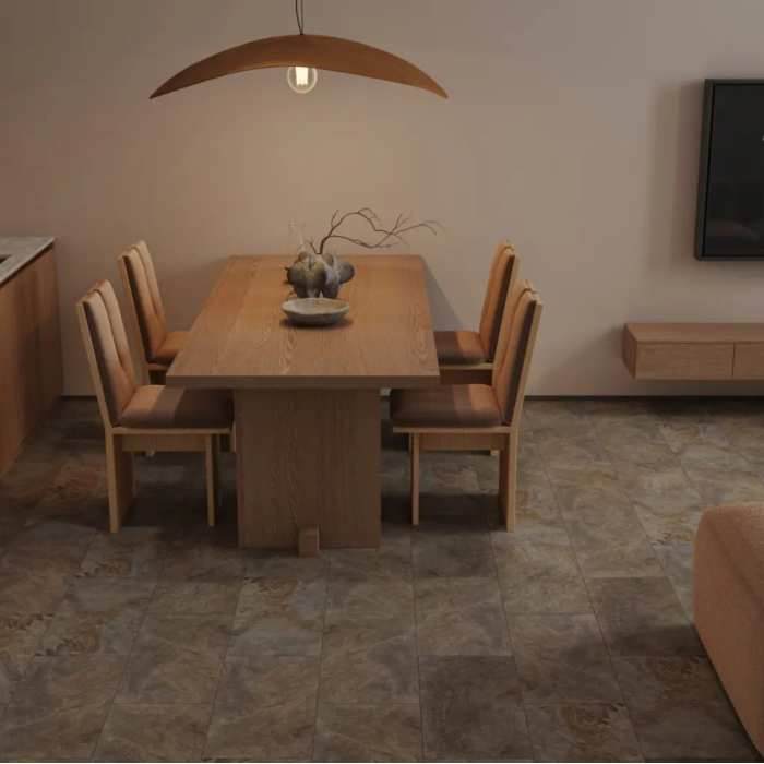 Каменно-полимерная SPC плитка Tulesna Stone Onyx Harbor 1009-4 №2