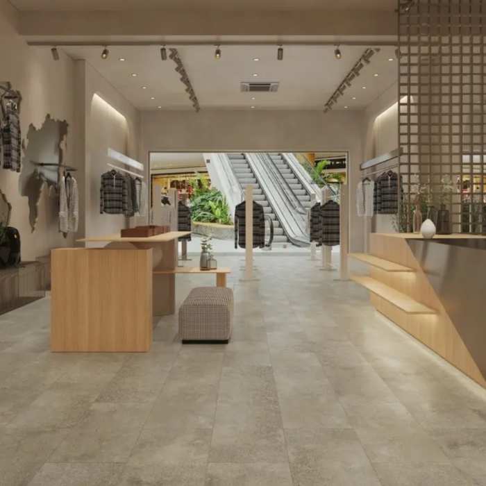 Каменно-полимерная SPC плитка Tulesna Stone Grayspace 1009-5