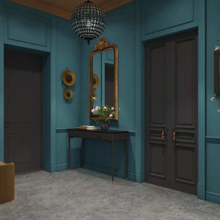 Каменно-полимерная SPC плитка Tulesna Stone Smoke Topaz 1009-6