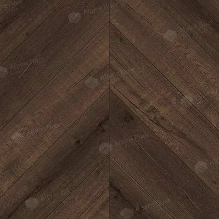 SPC ламинат Alpine Floor Chevrone Alpine ECO 18-12 МС Дуб Мокка №2