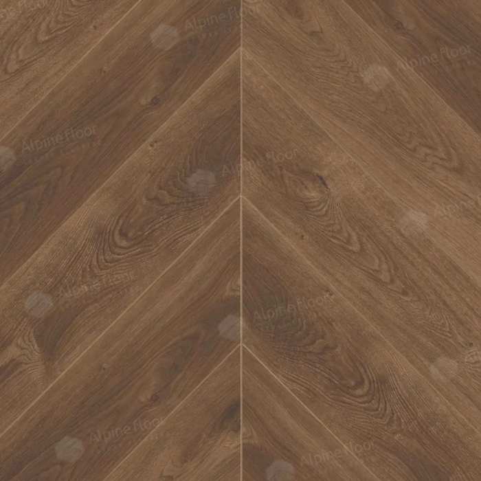 SPC ламинат Alpine Floor Chevrone Alpine ECO 18-13 МС Дуб Коричневый №2