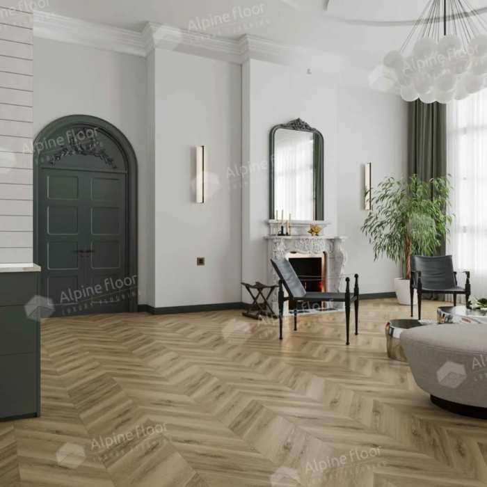 SPC ламинат Alpine Floor Chevrone Alpine ECO 18-14 МС Вайпуа