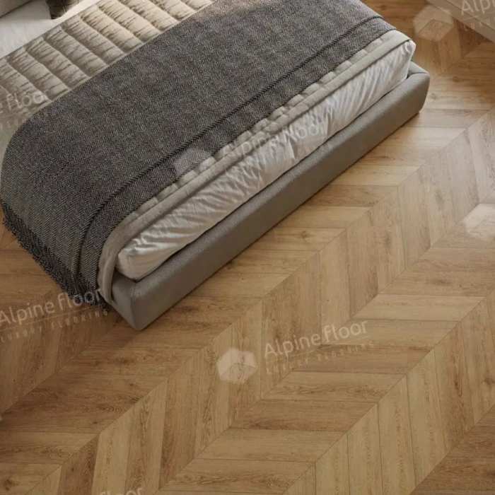 SPC ламинат Alpine Floor Chevrone Alpine ECO 18-15 МС Дуб Буна №4