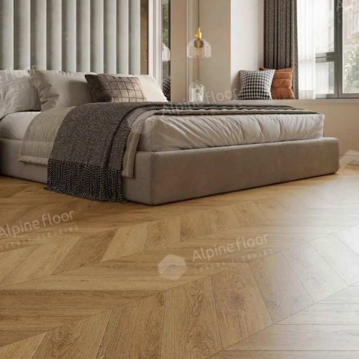 SPC ламинат Alpine Floor Chevrone Alpine ECO 18-15 МС Дуб Буна №3